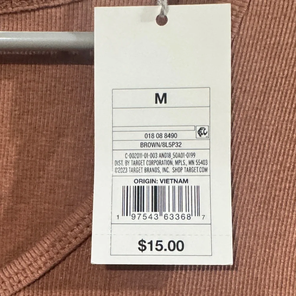 🍗  a new day Women's Button-Down Top - Tan - Picture 3 of 4